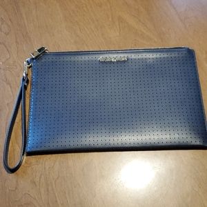 Michael Kors Navy blue large zip wristlet.